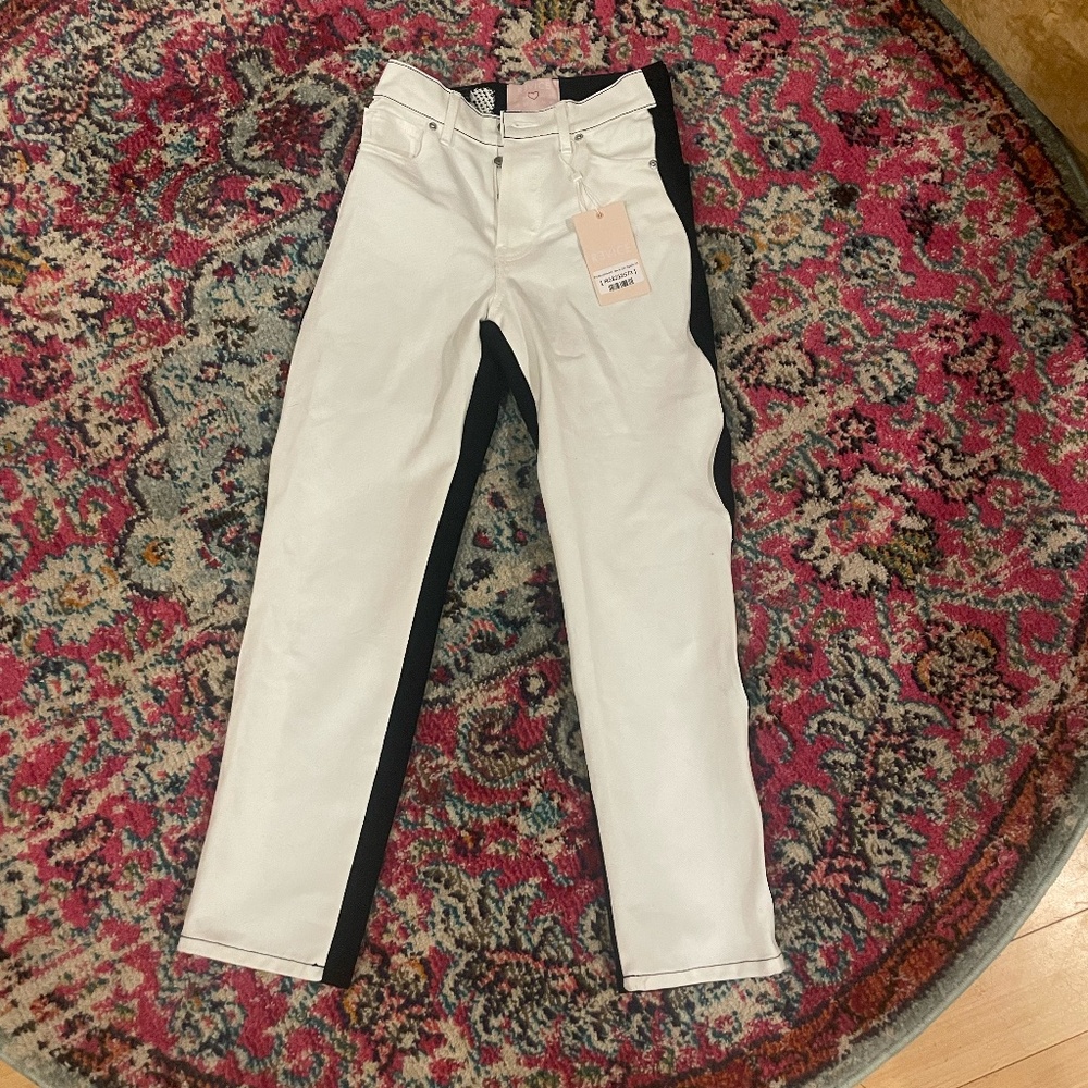 Revice Denim Two Toned Black & White Jeans